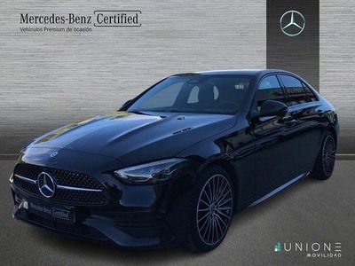 Usado Mercedes C200 AMG line 163 CV (119 kW) 2025 Negro