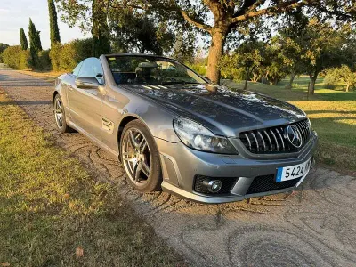 Usado Mercedes SL63 AMG AMG 525 CV (386 kW) 2008 Gris / plata Descapotable