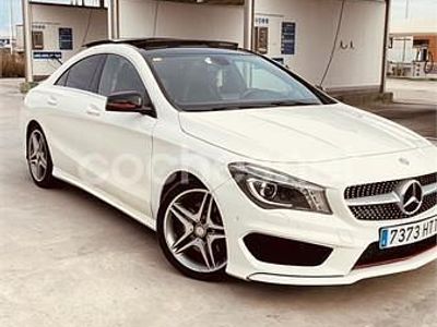 Usado Mercedes CLA220 AMG line 170 CV (125 kW) 2013 Blanco Berlina