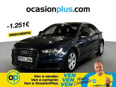 Usado Audi A6 Advanced 190 CV (139 kW) 2016 Azul Berlina