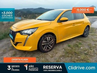 Usado Peugeot 208 Allure 100 CV (73 kW) 2021 Amarillo Utilitario