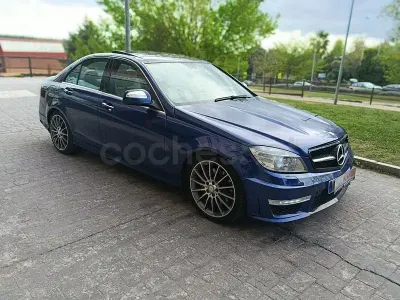 Usado Mercedes C350 Avantgarde 272 CV (200 kW) 2007 Azul Berlina
