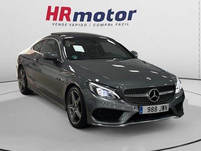 Gris Usado 2017 Mercedes C220 AMG line Coupe | 20.590 € (Super precio)