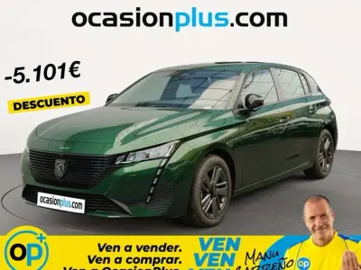 Usado Peugeot 308 Active 131 CV (96 kW) 2024 Verde Utilitario