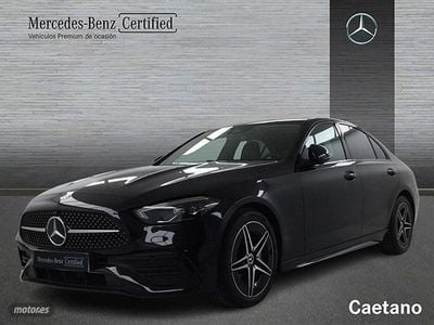 Usado Mercedes C220 AMG line 200 CV (147 kW) 2025 Negro Berlina