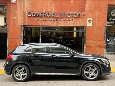 Usado Mercedes GLA220 AMG line 177 CV (130 kW) 2015 Negro SUV