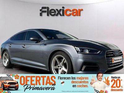 Usado Audi A5 Sportback 190 CV (139 kW) 2018 Gris Utilitario