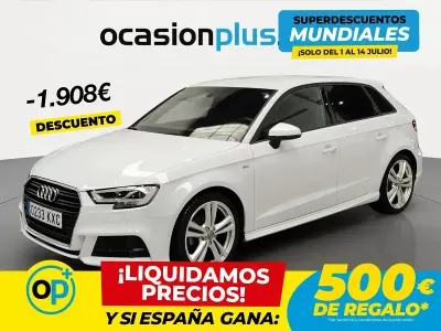 Usado Audi A3 S-Line 150 CV (110 kW) 2019 Blanco Berlina