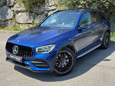 Usado Mercedes GLC220 AMG 194 CV (142 kW) 2020 Azul SUV