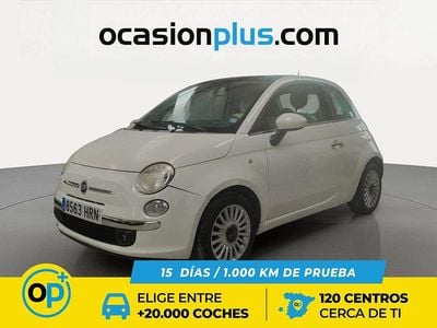 Usado Fiat 500 Lounge 69 CV (50 kW) 2013 Blanco Utilitario
