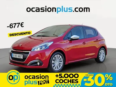Usado Peugeot 208 Style 82 CV (60 kW) 2018 Rojo Utilitario