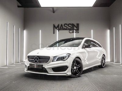 Usado Mercedes CLA200 Shooting Brake AMG line 136 CV (100 kW) 2016 Blanco Familiar