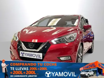 Usado Nissan Micra N-Connecta 117 CV (86 kW) 2019 Rojo Utilitario