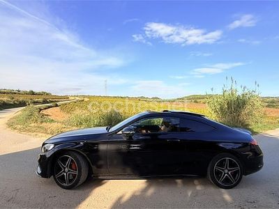 Usado Mercedes C300 AMG line 245 CV (180 kW) 2016 Negro Coupe
