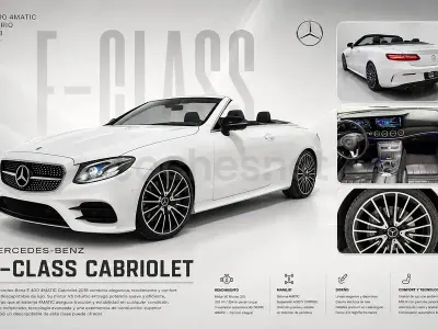 Usado Mercedes E400 333 CV (244 kW) 2018 Blanco Descapotable