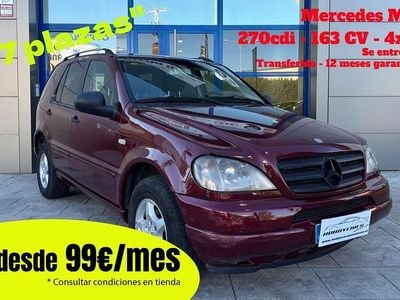 Usado Mercedes ML270 163 CV (119 kW) 2000 Rojo SUV