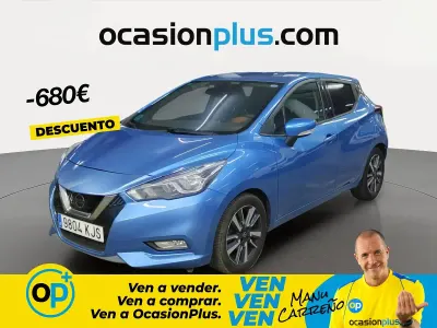 Usado Nissan Micra Acenta 71 CV (52 kW) 2018 Azul Utilitario