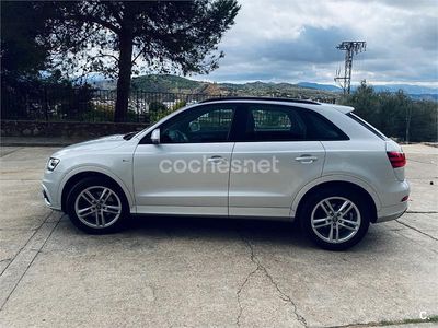 Usado Audi Q3 S-Line 140 CV (102 kW) 2013 Gris / plata SUV