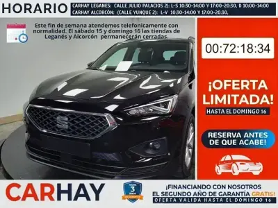 Usado Seat Tarraco Style 151 CV (111 kW) 2021 Negro SUV