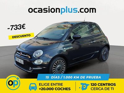 Usado Fiat 500 Lounge 69 CV (50 kW) 2016 Negro Utilitario