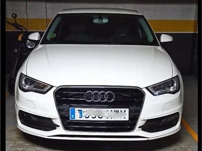 Usado Audi A3 S-Line 105 CV (77 kW) 2014 Blanco Berlina