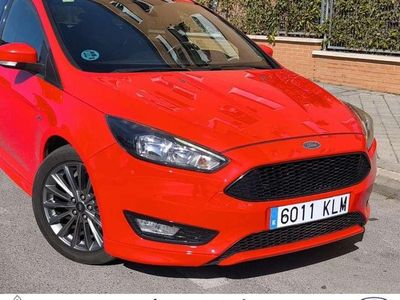 Brugt Ford Focus ST-Line 125 HK (91 kW) 2018 Rød Hatchback