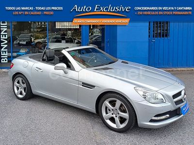 Usado Mercedes SLK200 184 CV (135 kW) 2013 Gris / plata Descapotable