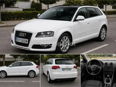 Usado Audi A3 Ambition 105 CV (77 kW) 2010 Blanco Utilitario