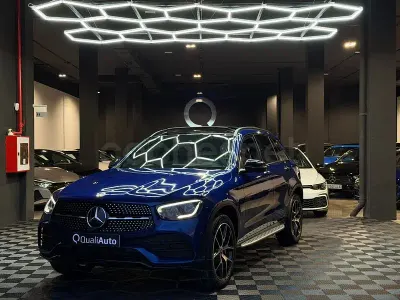 Usado Mercedes GLC300e 321 CV (236 kW) 2020 Azul SUV