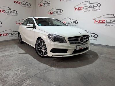Usado Mercedes A200 AMG line 136 CV (100 kW) 2014 Blanco Berlina