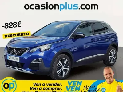 Usado Peugeot 3008 GT-line 131 CV (96 kW) 2017 Azul SUV