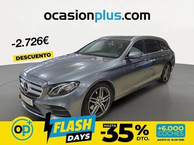 Usado Mercedes E220 194 CV (142 kW) 2019 Gris Familiar