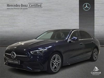 Azul Usado 2022 Mercedes C220 AMG line Berlina | 42.500 € (Un poco caro)
