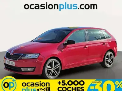 Usado Skoda Rapid Ambition 90 CV (66 kW) 2014 Rojo Utilitario