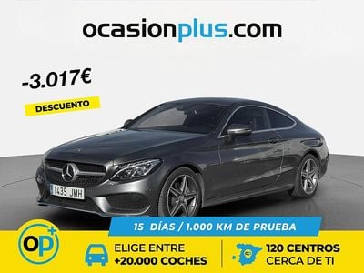 Usado Mercedes C220 170 CV (125 kW) 2016 Gris Coupe
