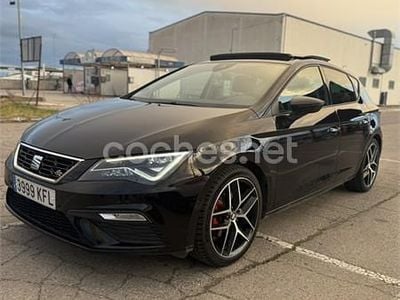 Usado Seat Leon FR 125 CV (91 kW) 2017 Negro Berlina