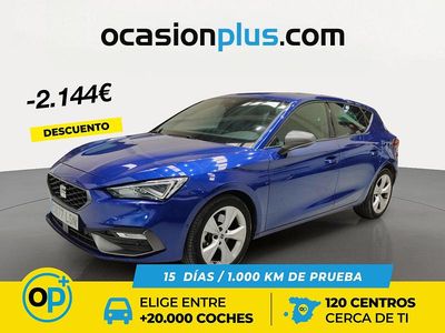 Usado Seat Leon FR 150 CV (110 kW) 2021 Azul