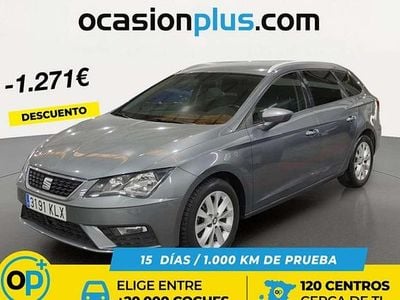 Usado Seat Leon ST Style 116 CV (85 kW) 2018 Gris Familiar