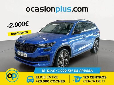 Usado Skoda Kodiaq SportLine 150 CV (110 kW) 2022 Azul SUV