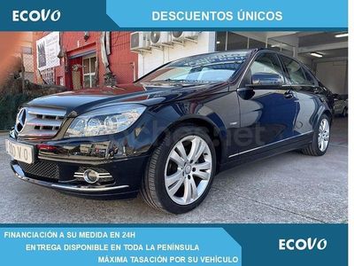 Usado Mercedes C200 Avantgarde 136 CV (100 kW) 2009 Negro Berlina
