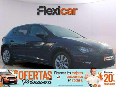 Usado Seat Leon Style 110 CV (80 kW) 2018 Azul Berlina