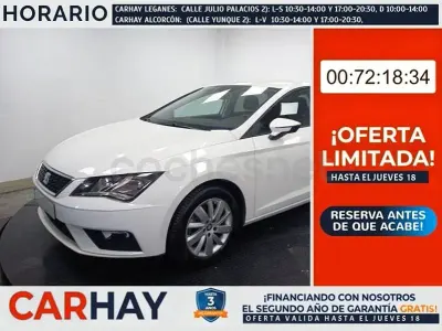 Usado Seat Leon Reference 110 CV (80 kW) 2018 Blanco Berlina