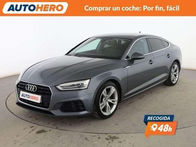 Usado Audi A5 150 CV (110 kW) 2017 Gris Coupe