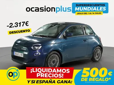 Usado Fiat 500e Icon 86 kW (118 CV) 2022 Verde Utilitario