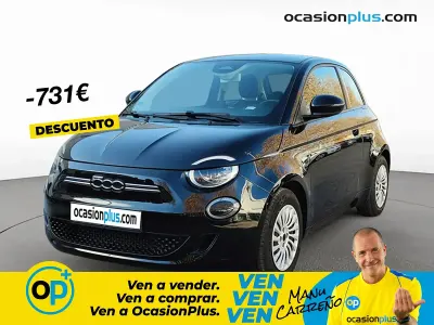 Usado Fiat 500e Action 69 kW (95 CV) 2022 Negro Utilitario