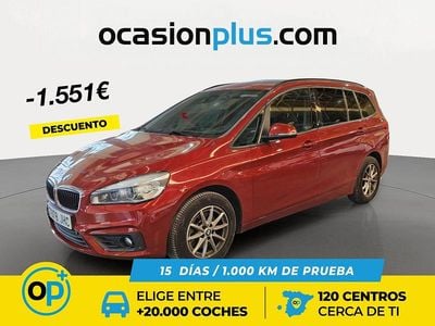 Rojo Usado 2015 BMW 218 Gran Tourer Monovolumen | 13.139 € (Precio justo)