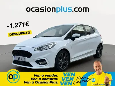 Usado Ford Fiesta ST-Line 100 CV (73 kW) 2018 Blanco Berlina