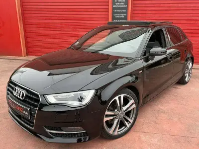 Usado Audi A3 S-Line 150 CV (110 kW) 2014 Negro Berlina