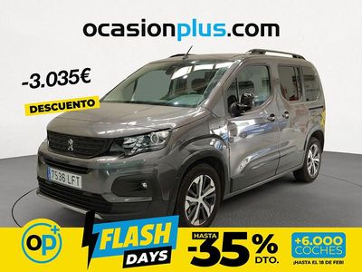Usado Peugeot Rifter GT-line 130 CV (95 kW) 2020 Gris Monovolumen