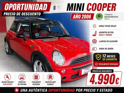 Usado Mini Cooper 116 CV (85 kW) 2006 Rojo Utilitario